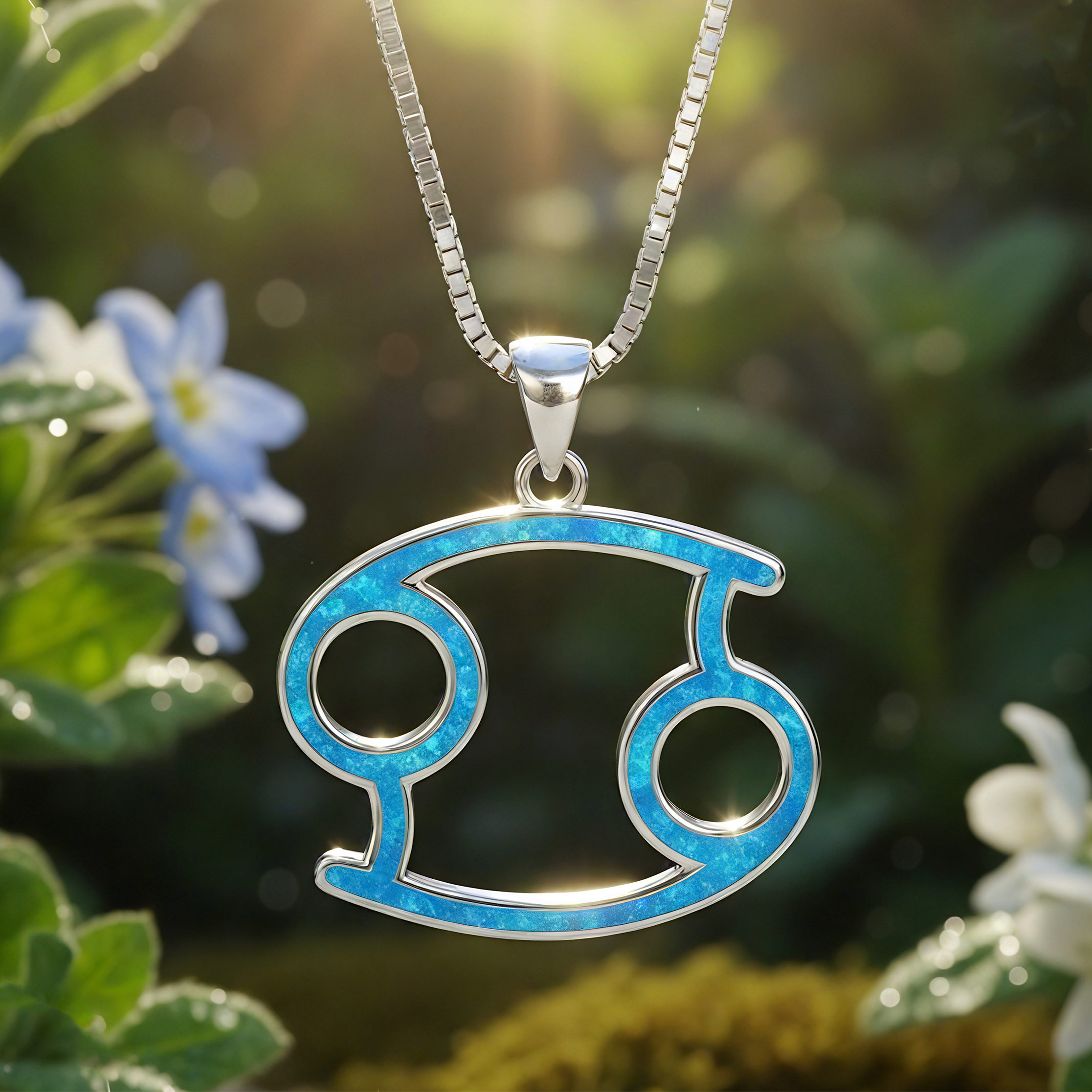 Cancer Opal Zodiac Necklace – June 21 to July 22