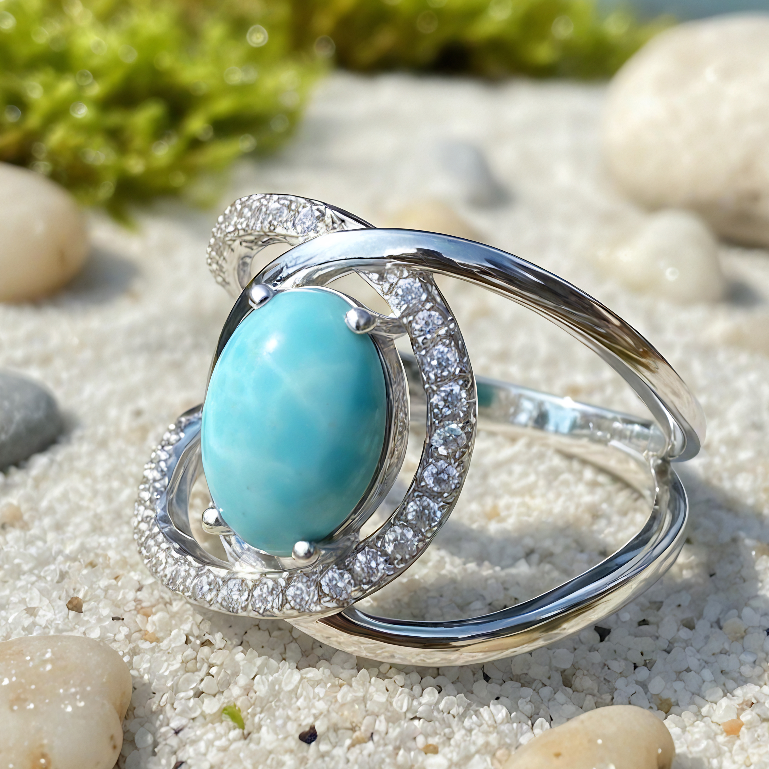 Larimar Radiance Ring