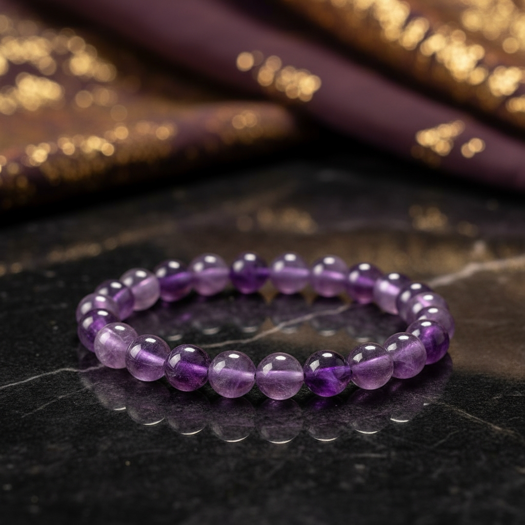 Amethyst Mala Bracelet
