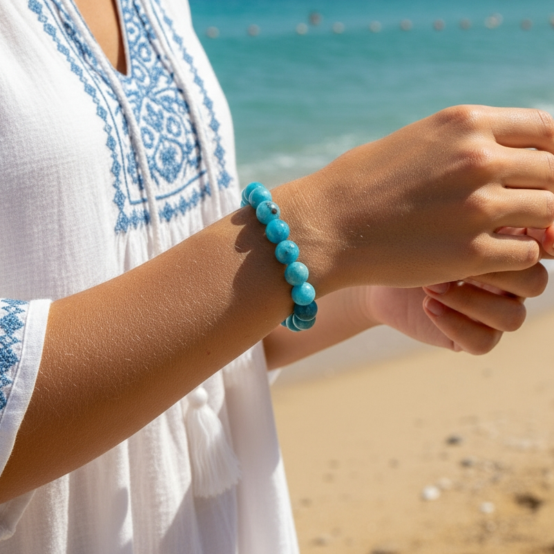 Apatite Mala Bracelet