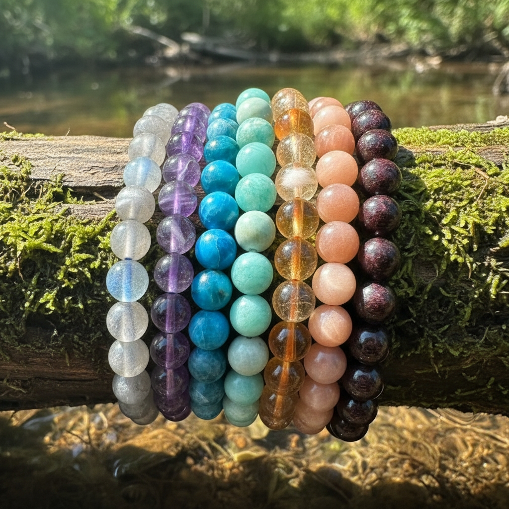 Seven Chakra Mala Gemstone Bracelet Set - SUPER SALE PRICING