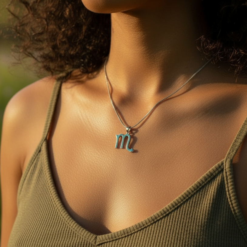 Scorpio Opal Zodiac Necklace – October 23 to November 21